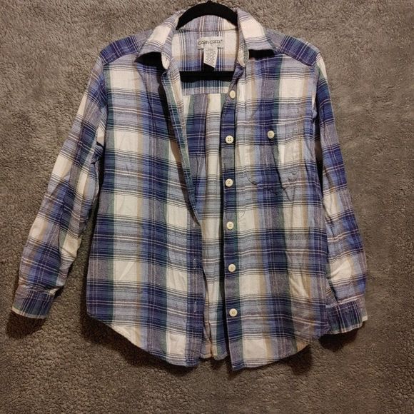 🐸COTTON Button Down - Picture 1 of 5